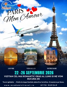 Tour visit paris eiffel tower airplane travel packages advertisement poster design template (1)